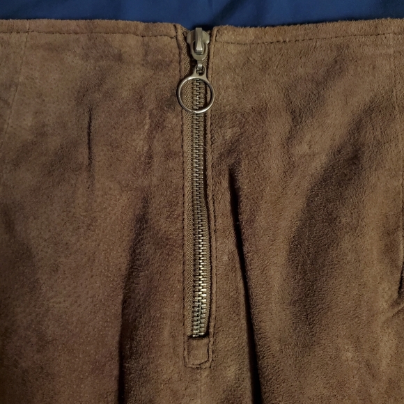 BLANKNYC Genuine Leather Venice Beach Mini Skirt With Slit Size 29 - Picture 9 of 13